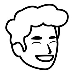 Cartoon man icon