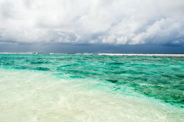 Cloudy landscape of Indian ocean