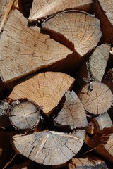 Brennholz im Stapel
