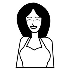 Cartoon woman icon