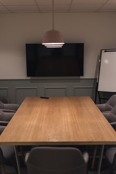 Empty conference room in office