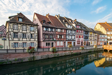 Fototapeta na wymiar In der Altstadt von Colmar, Elsass, Frankreich