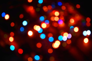 Christmas lights background. Colorful lights