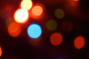 Colorful lights bokeh background, Chrismas