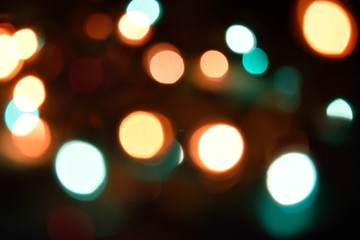 Colorful lights bokeh background, Chrismas