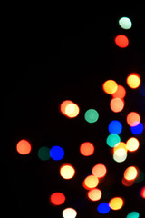 Colorful lights bokeh background, Chrismas