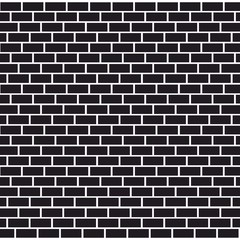 Black brick wall texture seamless