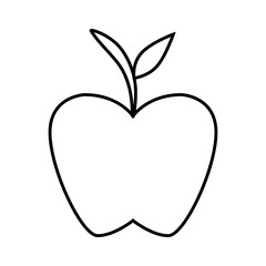 apple fresh fruit icon