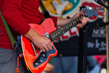 man playing guitar