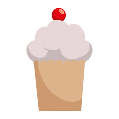 delicious cupcake sweet icon