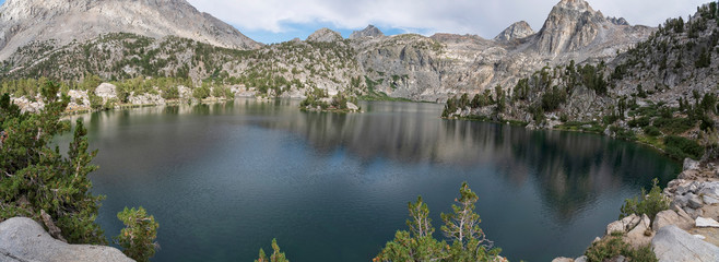 Panoramic view along the JMT, CA