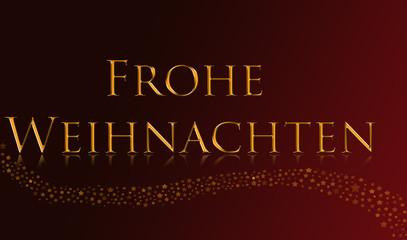 Frohe Weihnachten mit Sternen