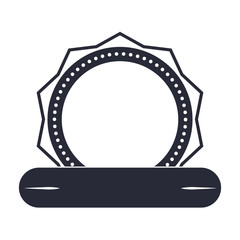 circle seal stamp with ribbon