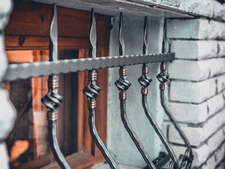 Forged iron fence