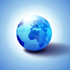 Europe and Africa, Background with Globe Icon 3D illustration