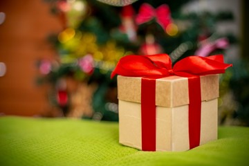 Gifts for Christmas and new year in packages and boxes