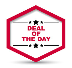red vector banner deal of the day