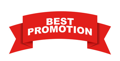 red vector banner best promotion