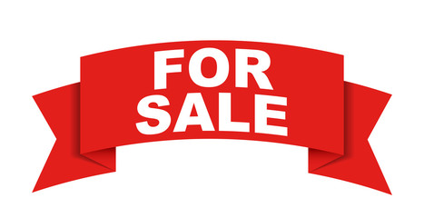 red vector banner for sale