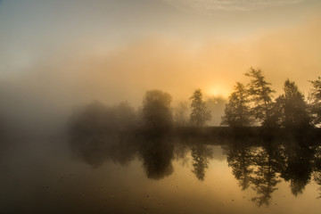 un matin brumeux d'automne