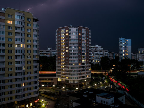 Brovary at night