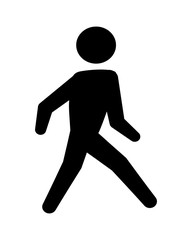human figure silhouette walking