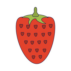 Strawberry fruit isolated
