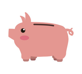 piggy savings isolated icons