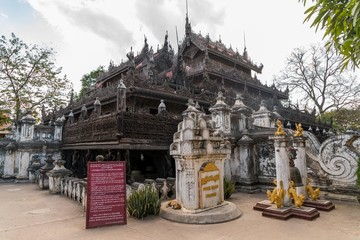 Monastère temple Atumashi Kyaung Shwenandaw Mandalay Myanmar Birmanie