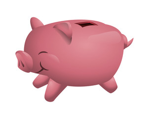 piggy savings isolated icon