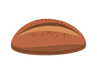 delicious bread isolated icon