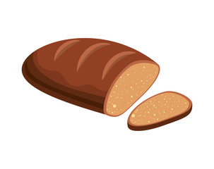 delicious bread sliced icon