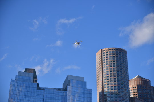 Drone Over Boston Children Museum