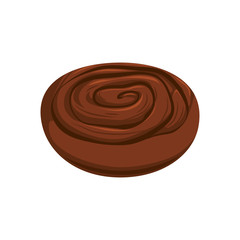delicious cookie isolated icon