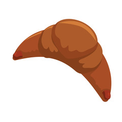delicious croissant bread icon