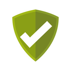 safe secure shield with check symbol