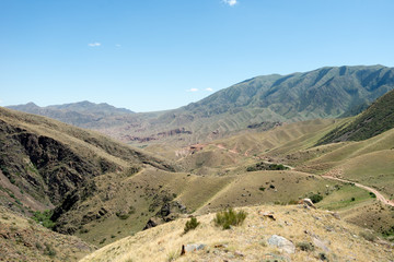Fototapeta na wymiar Assy Plateau East of Almaty Kazakhstan taken in August 2018taken in hdr taken in hdr