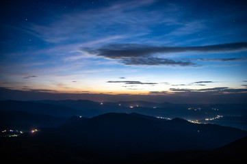 Dawn in the Carpathians