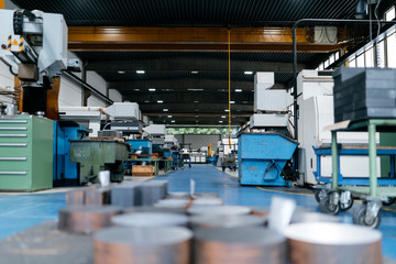 Interior of a factory workshop