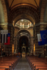 Fototapeta premium Ornate interior of Cathedrale La Major or Marseille Cathedral, a Roman Catholic cathedra in Marseille, France