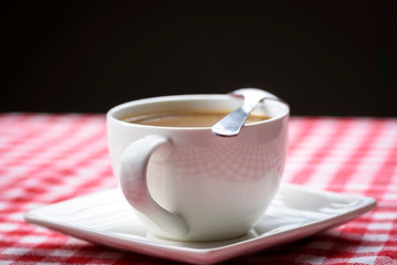 cup of coffee with milk
