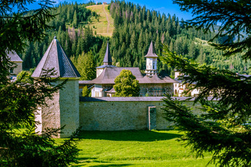 Fototapeta na wymiar The beautiful Sucevita Monastery, Romania.