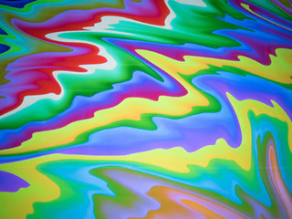 サイケデリックな波模様