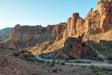 Charyn Canyon in South East Kazakhstan, taken in August 2018taken in hdr taken in hdr