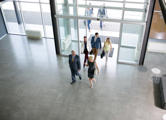Fototapeta premium professional modern people on the way in building.