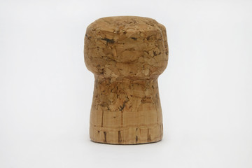 Champagne or Sparkling Wine Cork Isolated Against a White Background