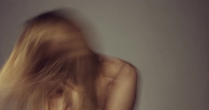 Woman with split personality - schizophrenia disease concept