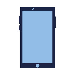 smartphone device digital on white background