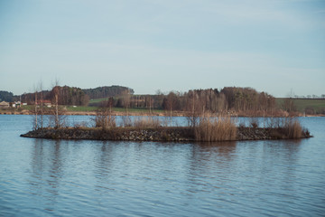 Fototapeta premium Beautiful View At Drachensee Lake - Bavaria - Germany