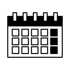 calendar reminder date on white background
